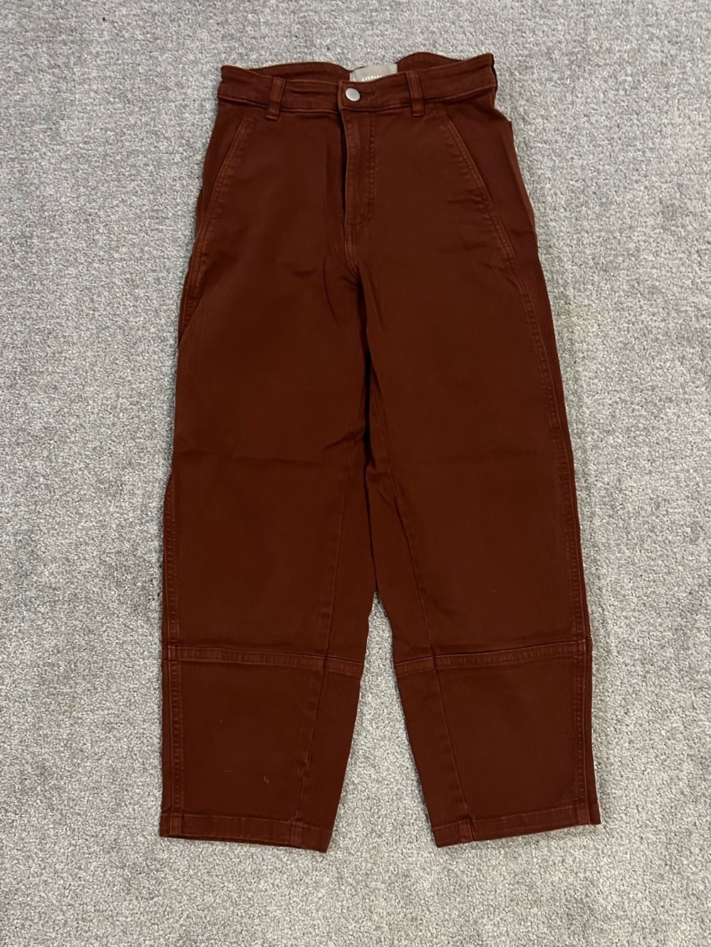 Everlane Size 2 Barrel Brown Pants